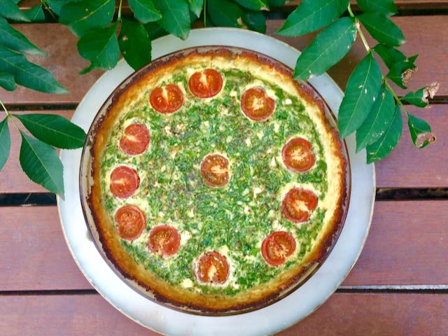 Cauliflower Crust Spinach Pie thumbnail